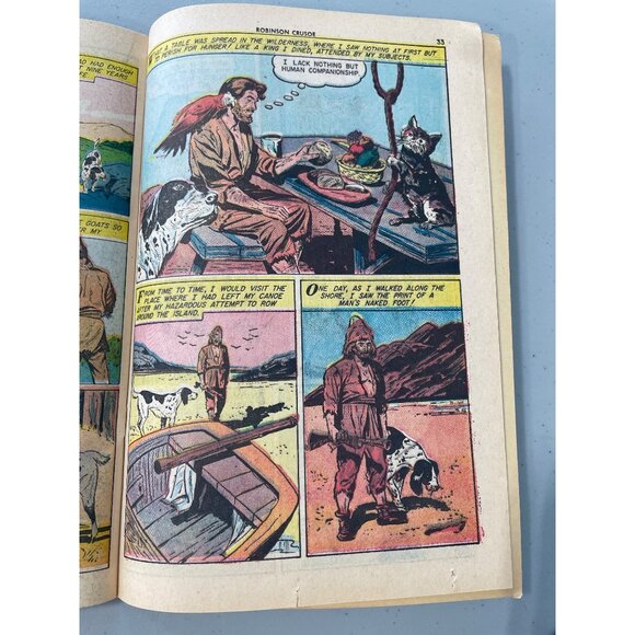 Classics Illustrated #10 Robinson Crusoe Summer 1970 Comic Book Gilberton 25¢ - Picture 4 of 6